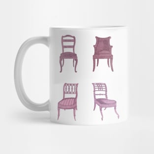 Cute Retro Chairs Set Mug